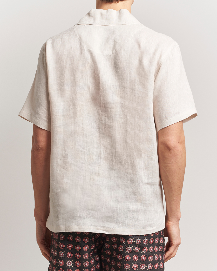 Uomini | Camicie | OAS | Cuba Linen Shirt Beige