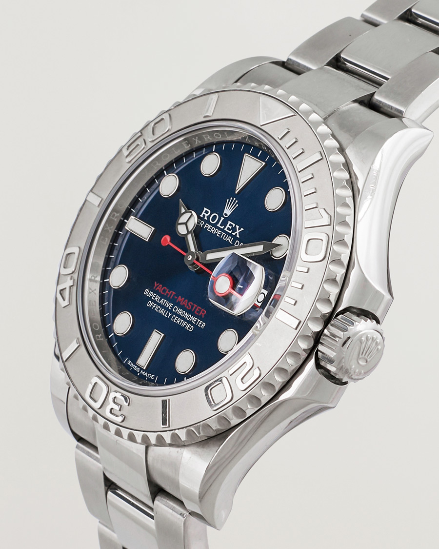 Uomini | Rolex Pre-Owned Yacht Master Oyster Perpetual Steel Platinum | Rolex Pre-Owned | Yacht Master Oyster Perpetual Steel Platinum