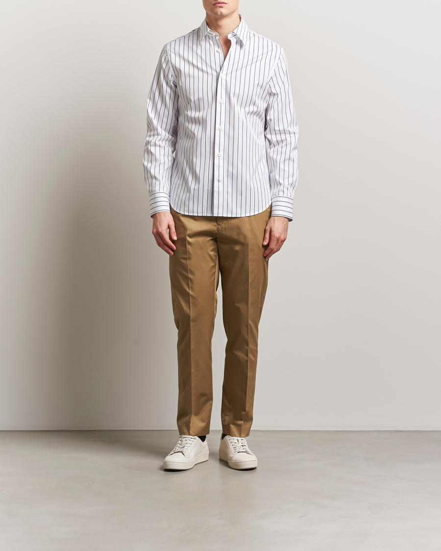 Uomini | Pantaloni | Tiger of Sweden | Tannen Cotton Drawstring Trousers Beige