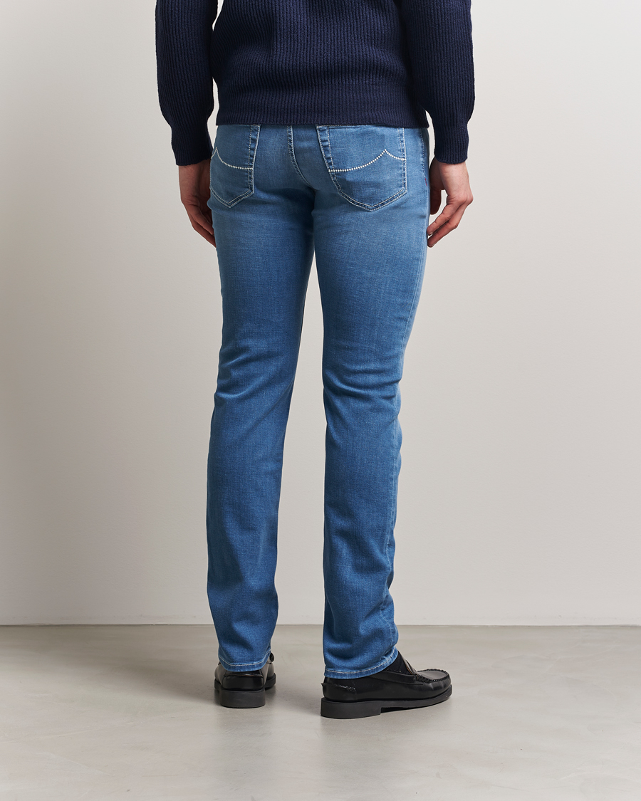 Uomini | Jeans | Jacob Cohën | Bard Slim Fit Stretch Vintage Jeans Medium Blue