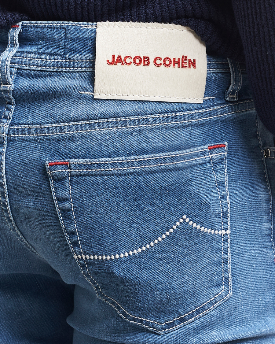 Uomini | Jeans | Jacob Cohën | Bard Slim Fit Stretch Vintage Jeans Medium Blue