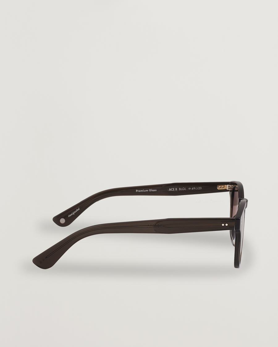 Uomini | Occhiali da sole | Garrett Leight | Ace II 49 Sunglasses Black Glass