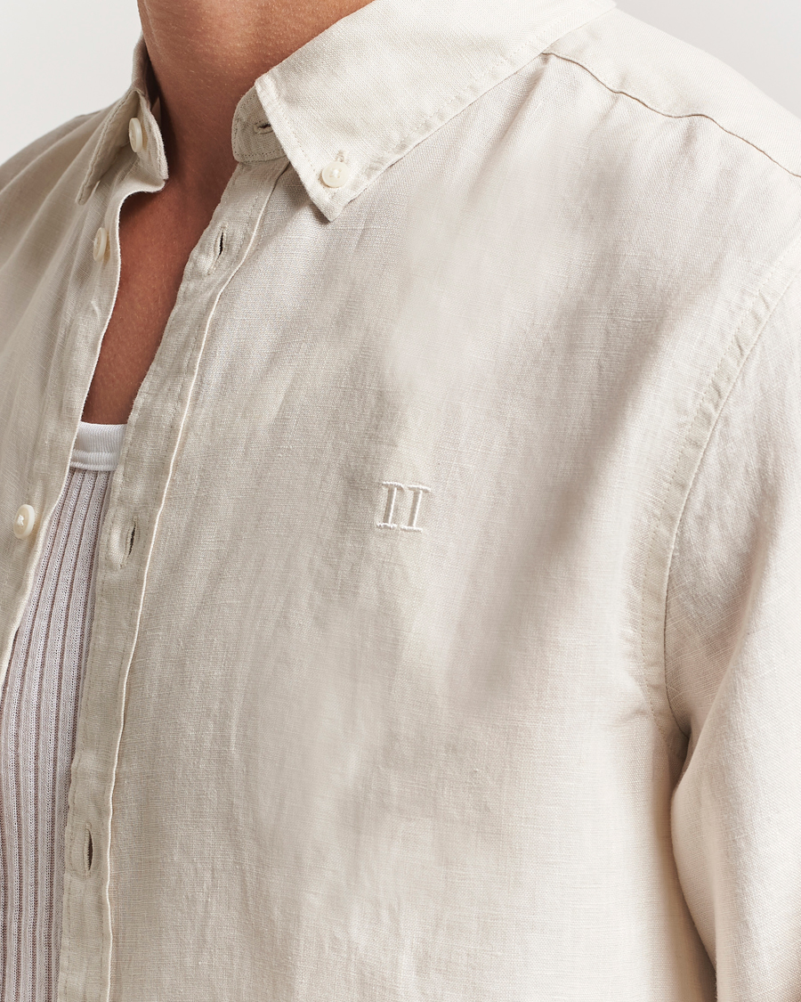 Uomini | Camicie | LES DEUX | Konrad Linen Shirt Ivory