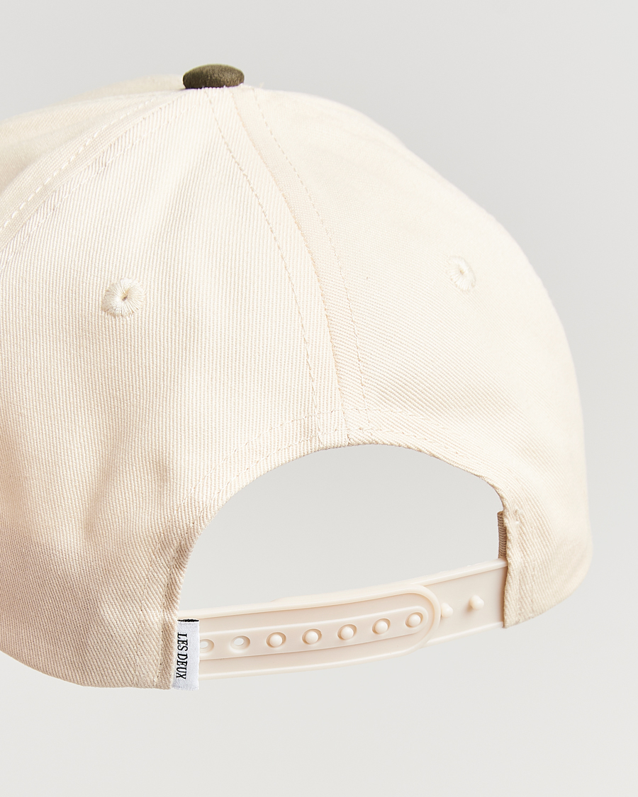 Uomini | Les Deux Brad Contrast Suede Baseball Cap Ivory | LES DEUX | Brad Contrast Suede Baseball Cap Ivory