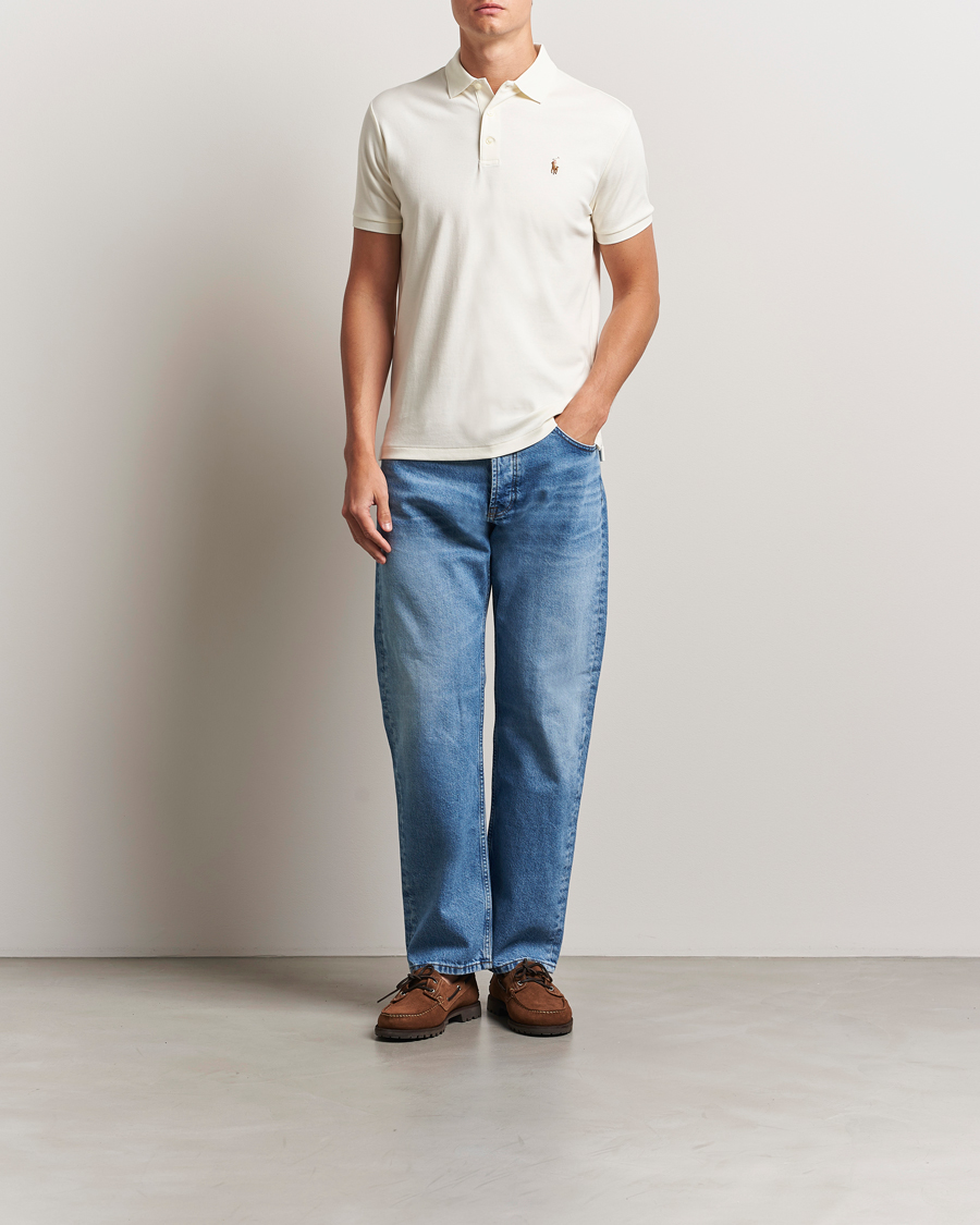 Uomini | Polo | Polo Ralph Lauren | Luxury Pima Cotton Polo Pale Cream