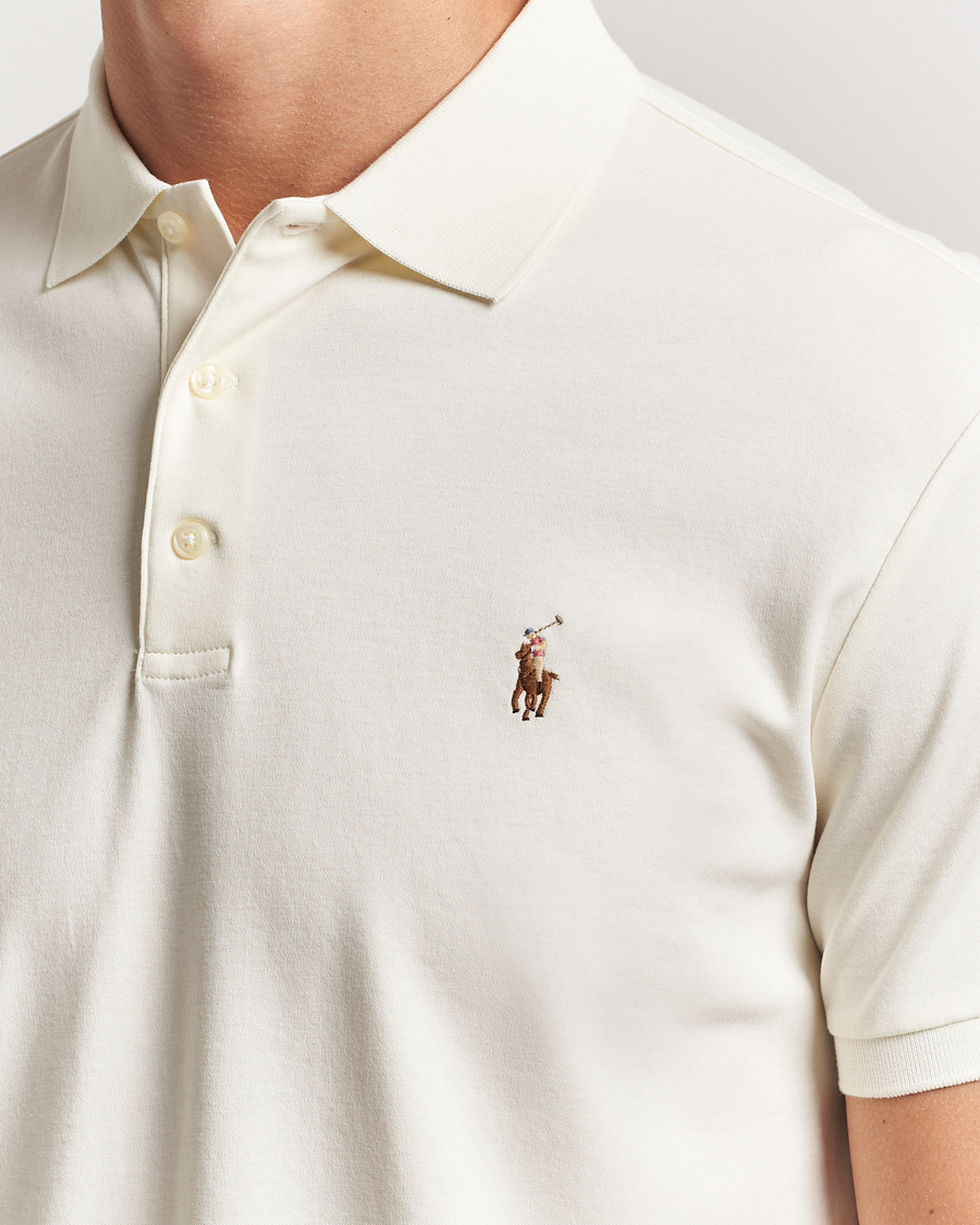 Uomini | Polo | Polo Ralph Lauren | Luxury Pima Cotton Polo Pale Cream