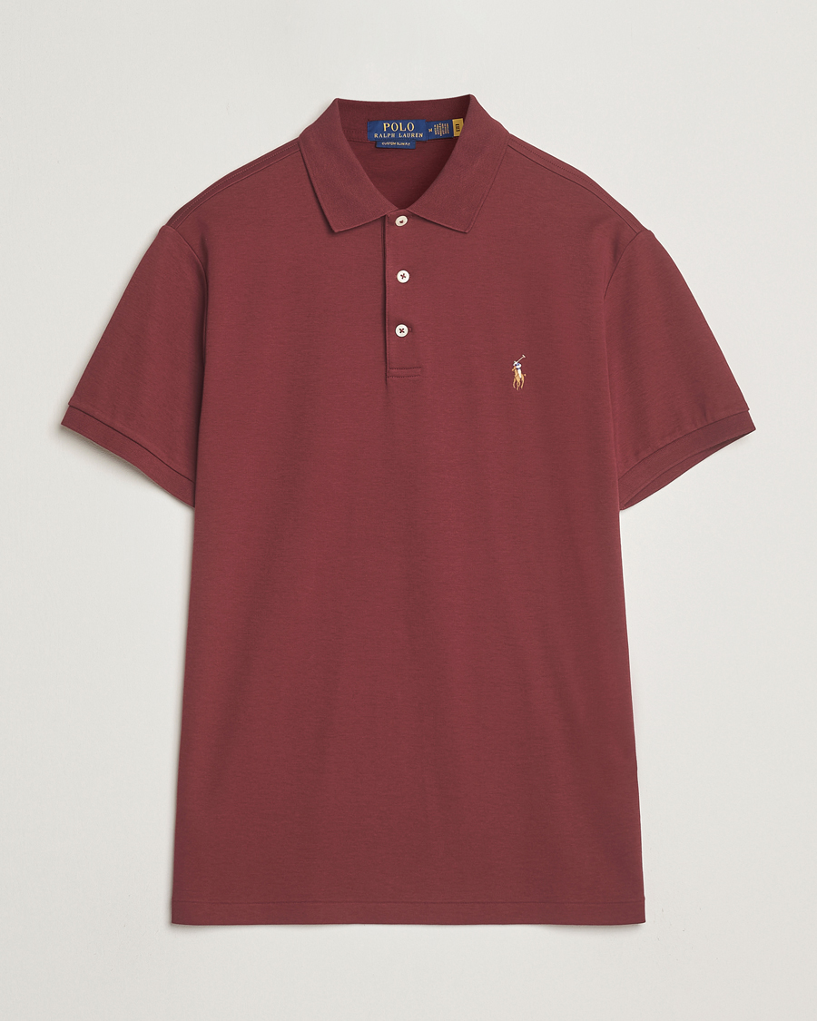 Uomini | Polo | Polo Ralph Lauren | Luxury Pima Cotton Polo Red Wine