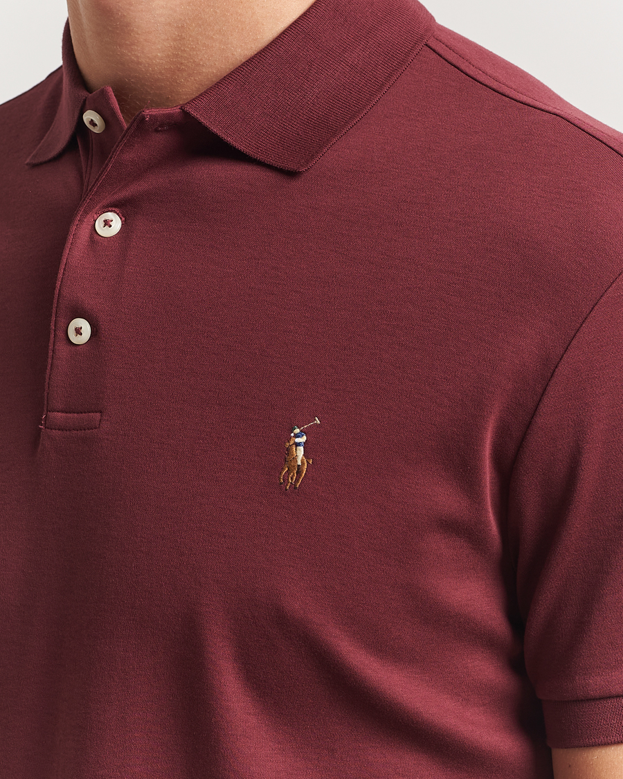 Uomini | Polo | Polo Ralph Lauren | Luxury Pima Cotton Polo Red Wine