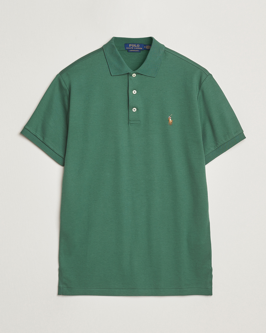 Uomini | Polo | Polo Ralph Lauren | Luxury Pima Cotton Polo Washed Forest
