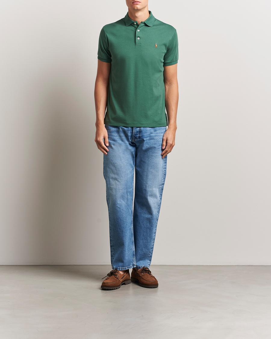Uomini | Polo | Polo Ralph Lauren | Luxury Pima Cotton Polo Washed Forest