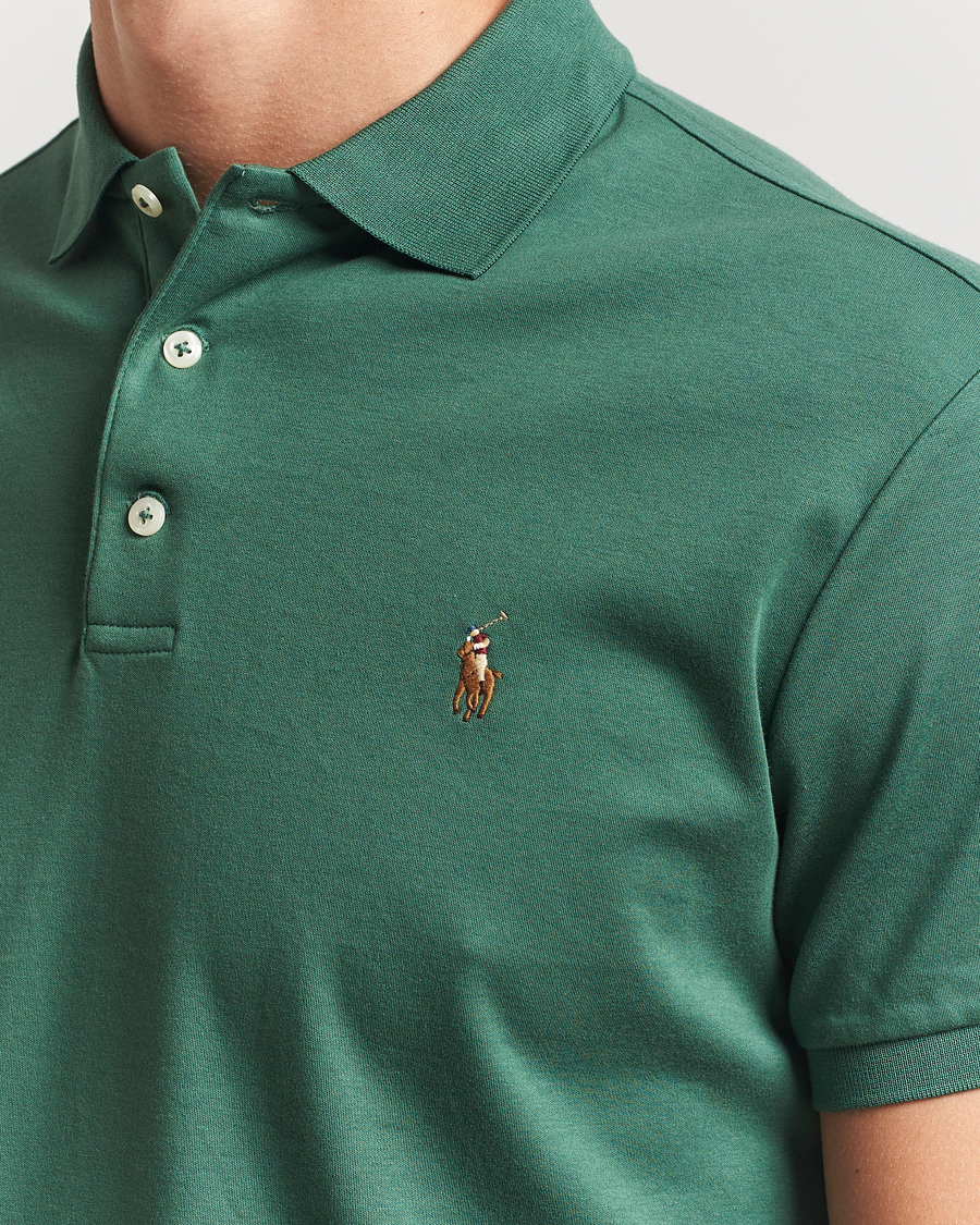 Uomini | Polo | Polo Ralph Lauren | Luxury Pima Cotton Polo Washed Forest