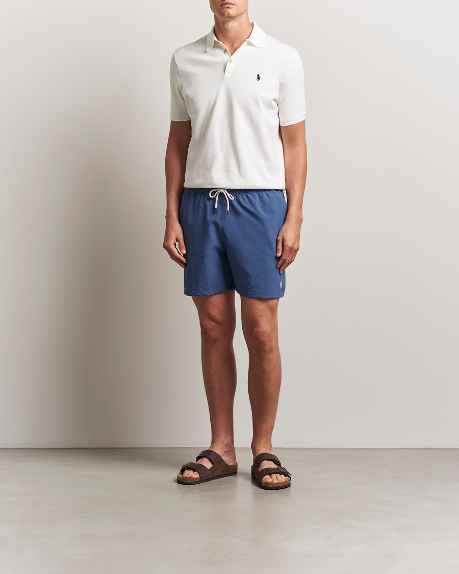 Uomini | Costumi da bagno | Polo Ralph Lauren | Traveler Recycled Swimshorts Earth Blue