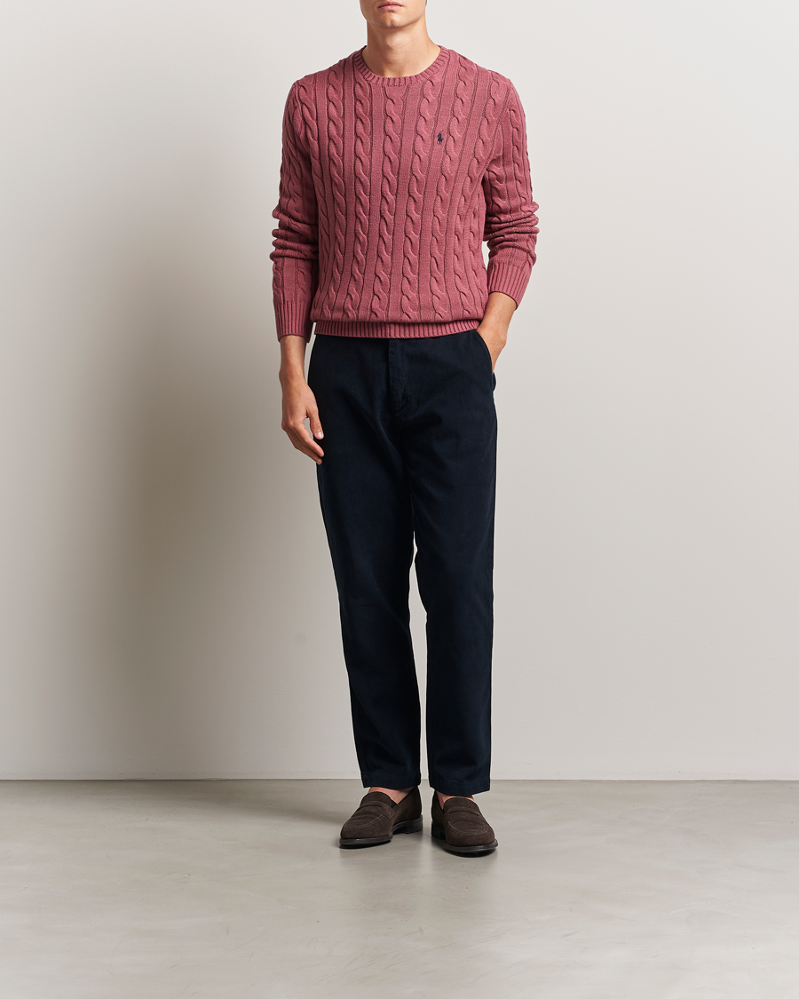 Uomini | Maglieria | Polo Ralph Lauren | Cotton Cable Pullover Prune Juice
