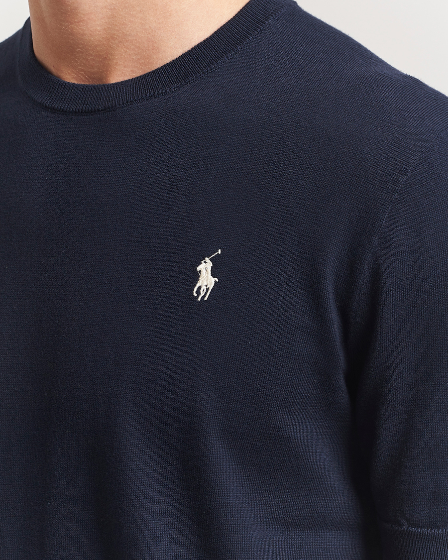 Uomini | T-shirt | Polo Ralph Lauren | Knitted Short Sleeve Tee Hunter Navy
