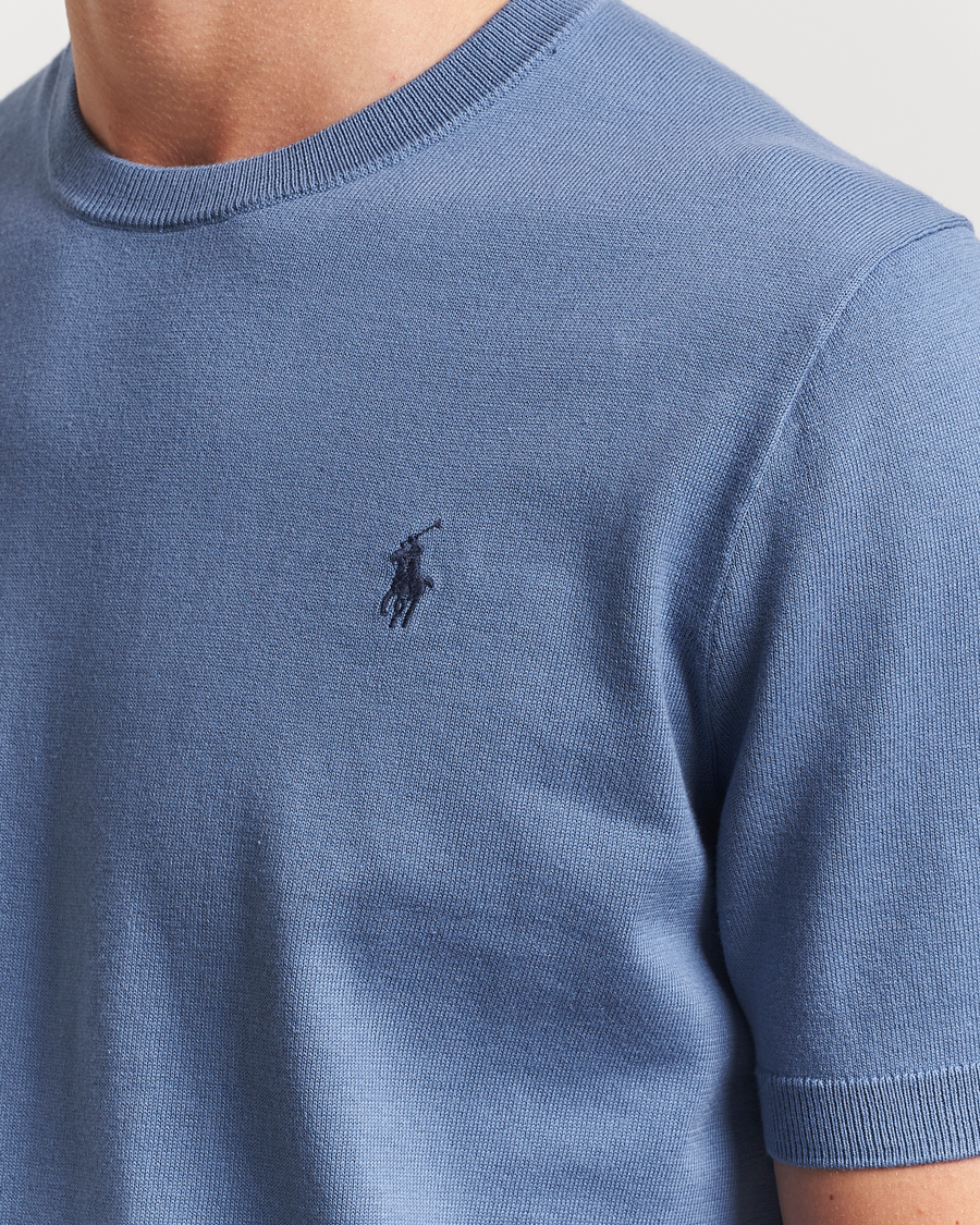 Uomini | T-shirt | Polo Ralph Lauren | Knitted Short Sleeve Tee Capri Blue