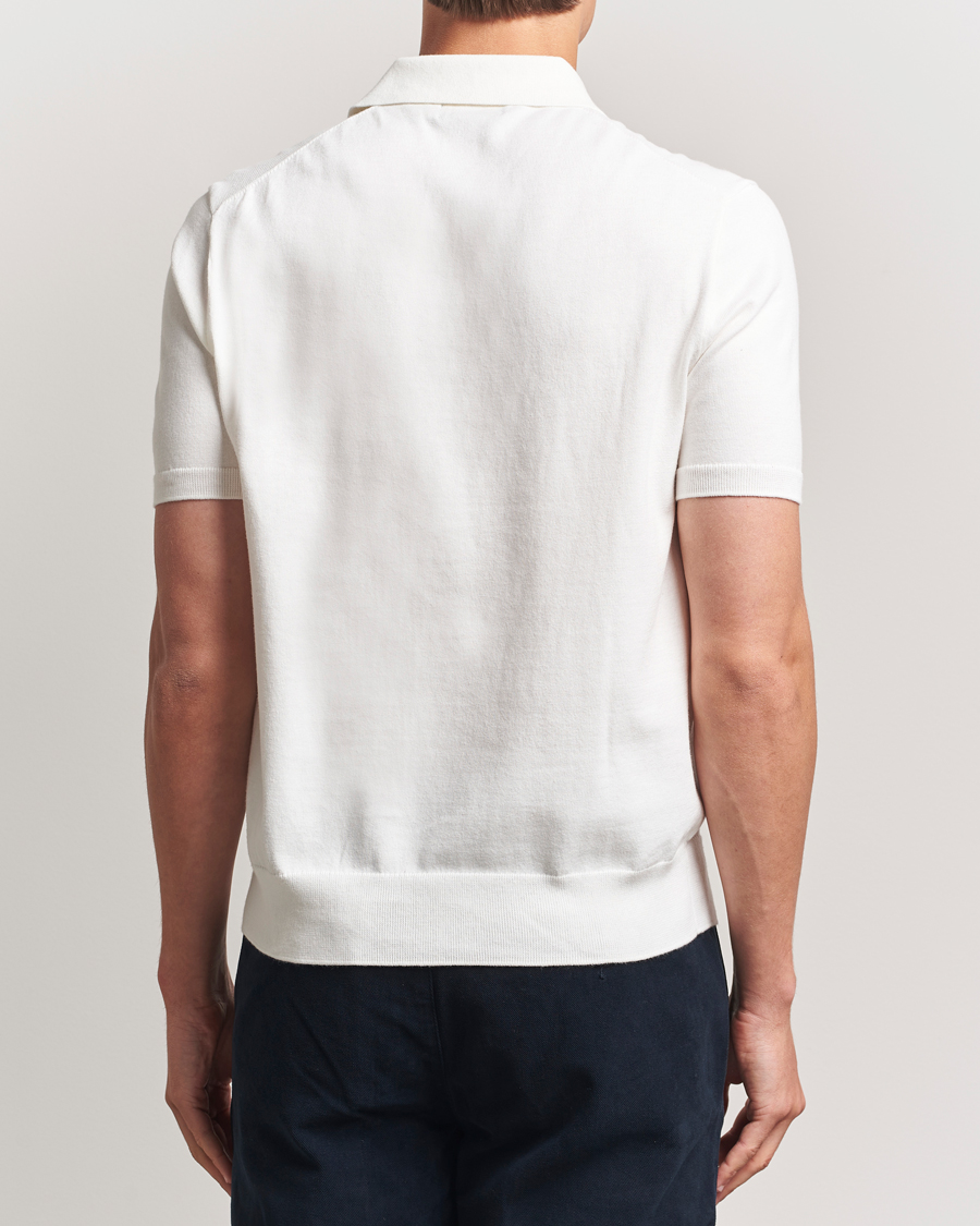 Uomini | Maglieria | Polo Ralph Lauren | Knitted Short Sleeve Polo Deckwash White