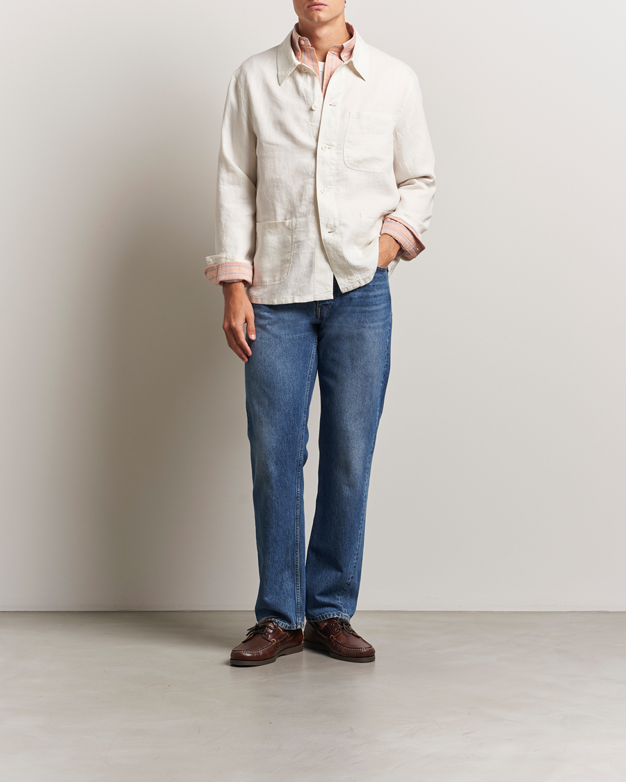 Uomini | Giacche | Polo Ralph Lauren | Chore Linen Shirt Jacket Antique Cream