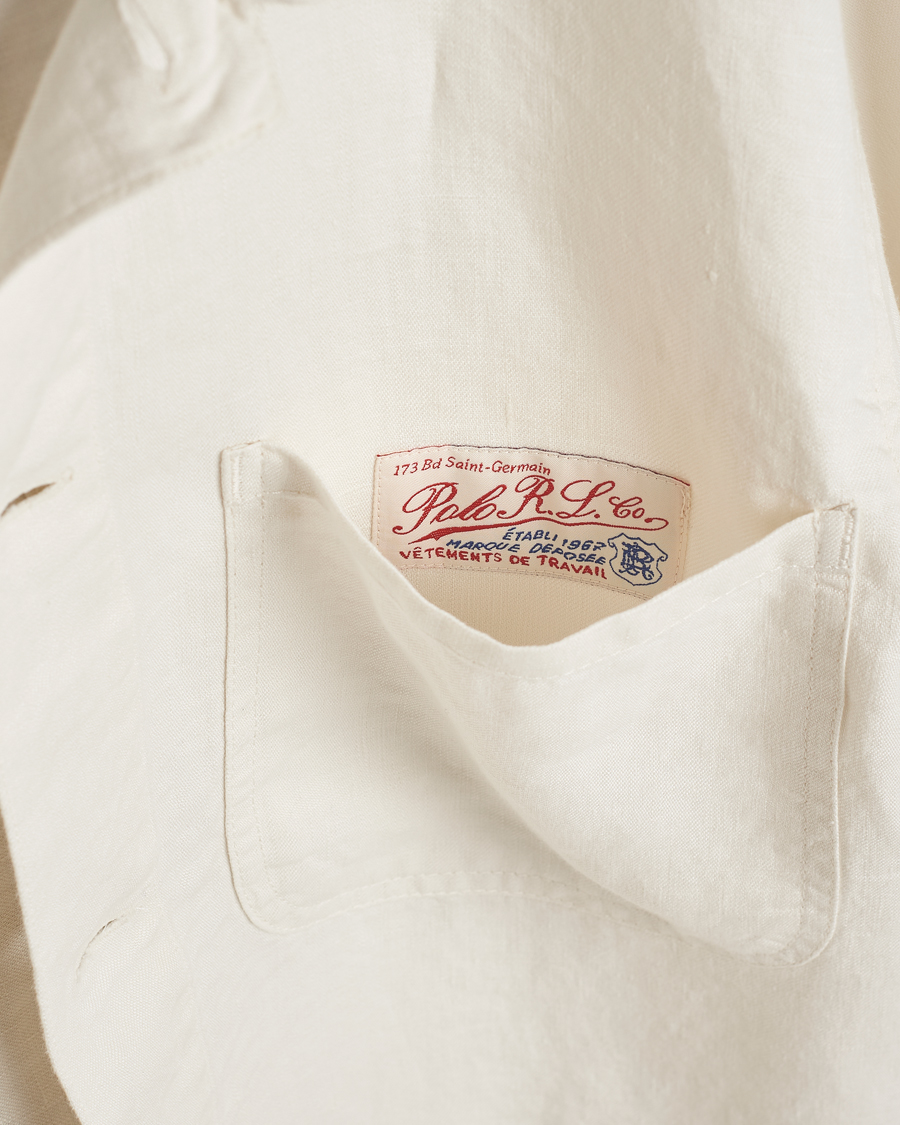 Uomini | Giacche | Polo Ralph Lauren | Chore Linen Shirt Jacket Antique Cream
