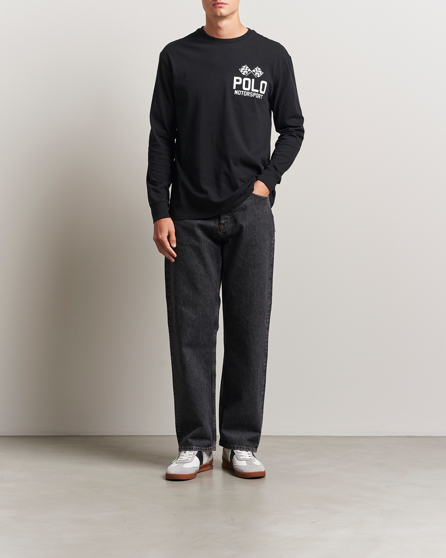 Uomini | T-shirt | Polo Ralph Lauren | RL Motorsport Long Sleeve Tee Polo Black