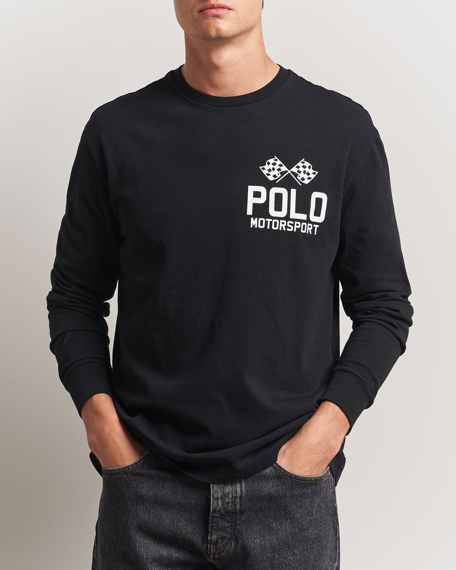 Uomini | T-shirt | Polo Ralph Lauren | RL Motorsport Long Sleeve Tee Polo Black