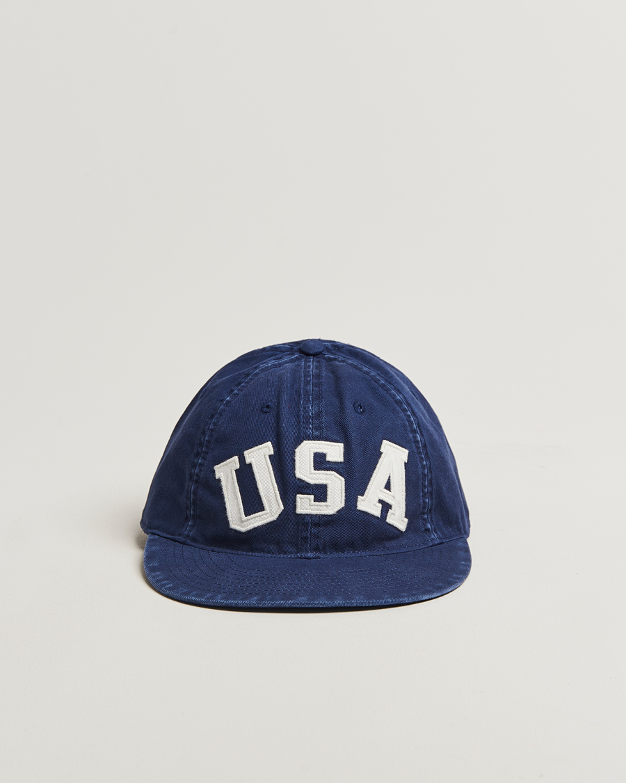 Uomini | Cappelli & Berretti | Polo Ralph Lauren | Cotton Twill USA Cap Newport Navy