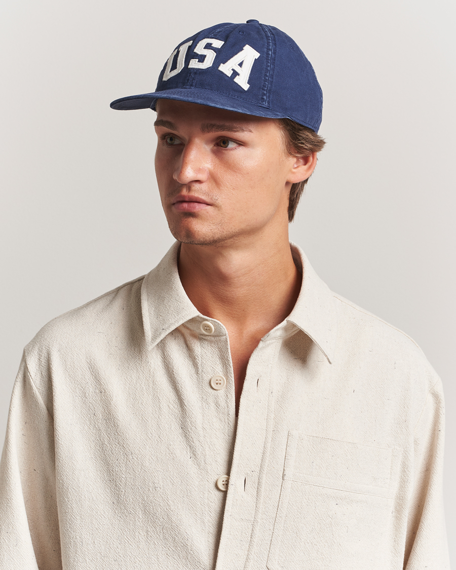 Uomini | Cappelli & Berretti | Polo Ralph Lauren | Cotton Twill USA Cap Newport Navy