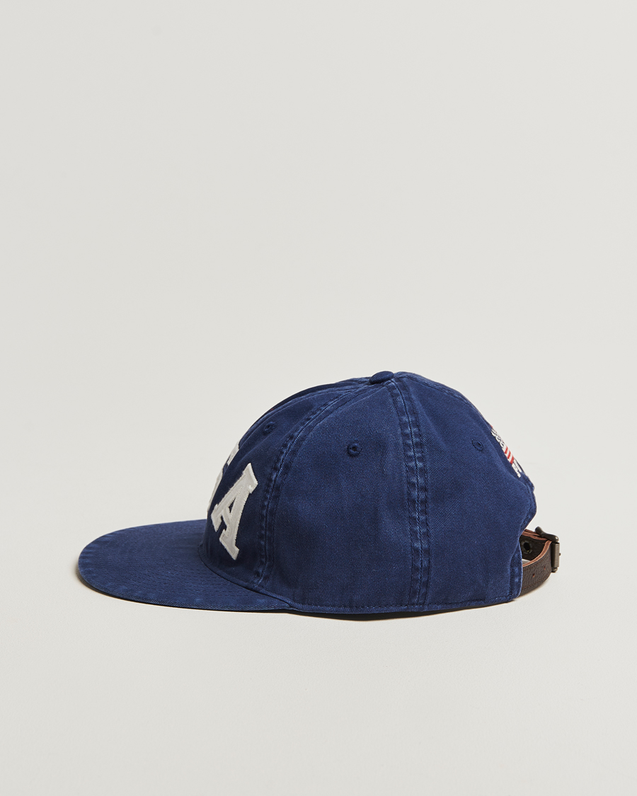 Uomini | Cappelli & Berretti | Polo Ralph Lauren | Cotton Twill USA Cap Newport Navy
