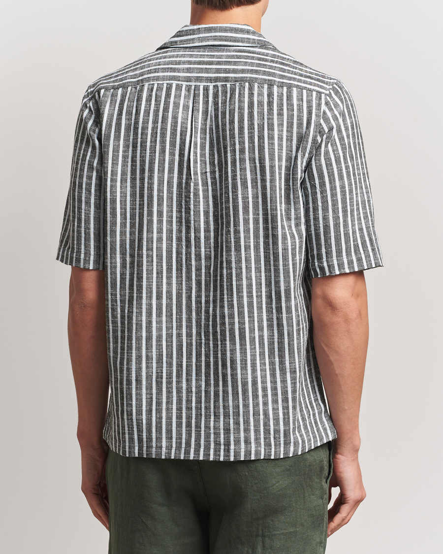 Uomini | Camicie | Samsøe Samsøe | Oscar Striped Short Sleeve Shirt Climbing Ivy