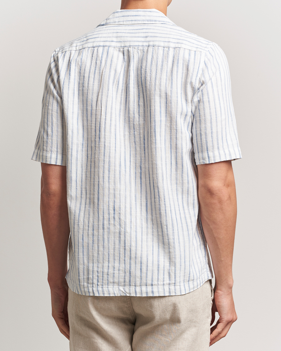 Uomini | Camicie | Samsøe Samsøe | Oscar Striped Short Sleeve Shirt Clear Cream