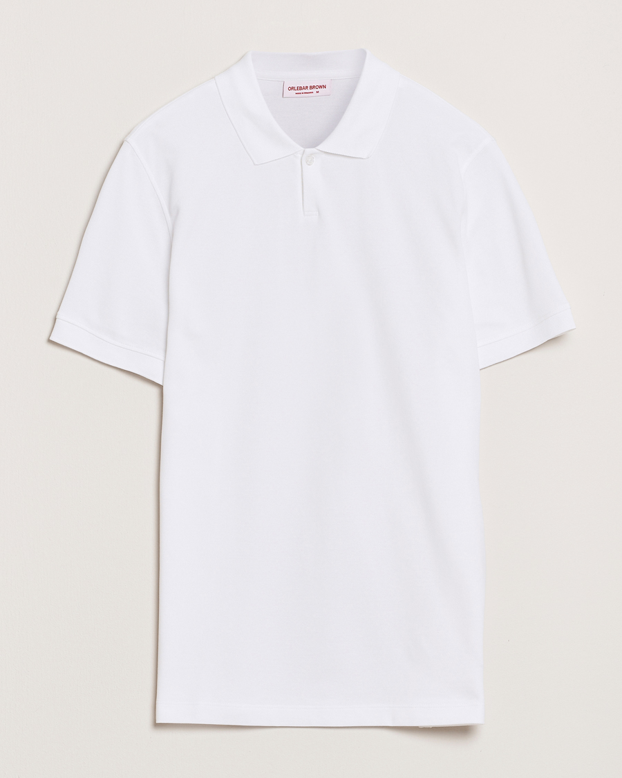 Uomini | Polo | Orlebar Brown | Bruno Organic Cotton Pique White