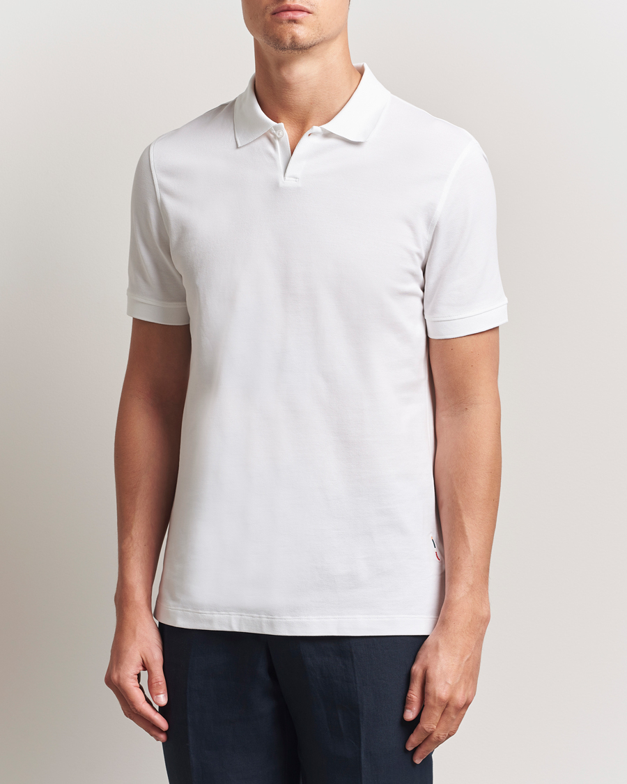 Uomini | Polo | Orlebar Brown | Bruno Organic Cotton Pique White