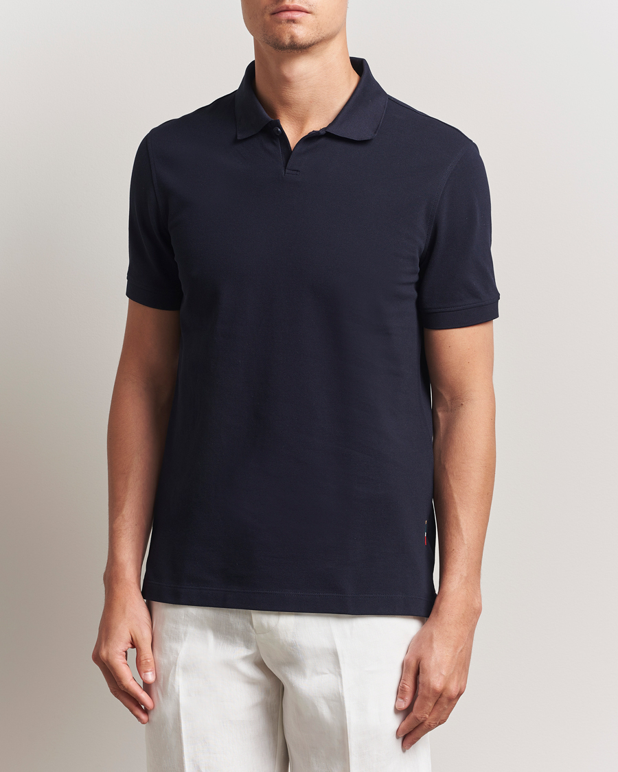 Uomini | Polo | Orlebar Brown | Bruno Organic Cotton Pique Night Iris