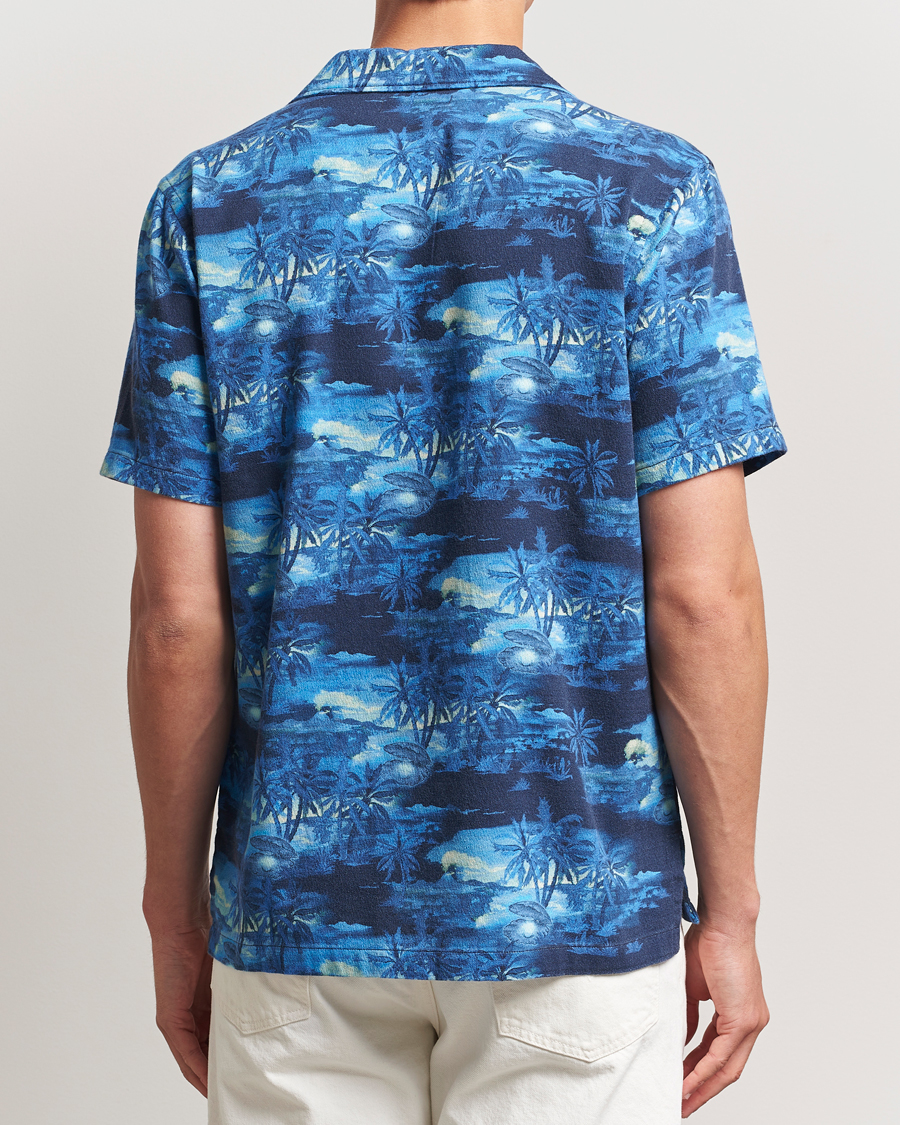 Uomini | Camicie | Nudie Jeans | Arvid Pearls Hawaii Shirt Blueberry