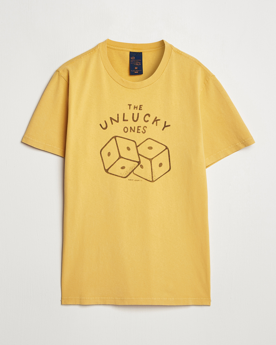 Uomini | T-shirt | Nudie Jeans | Roy Unlucky T-Shirt Yellow