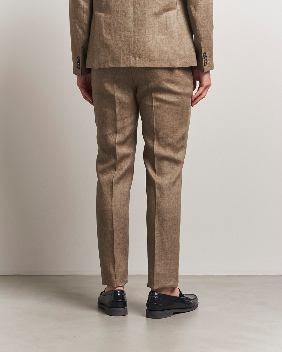 Uomini | Pantaloni | J.Lindeberg | Lois Super Linen Pants Nutmeg