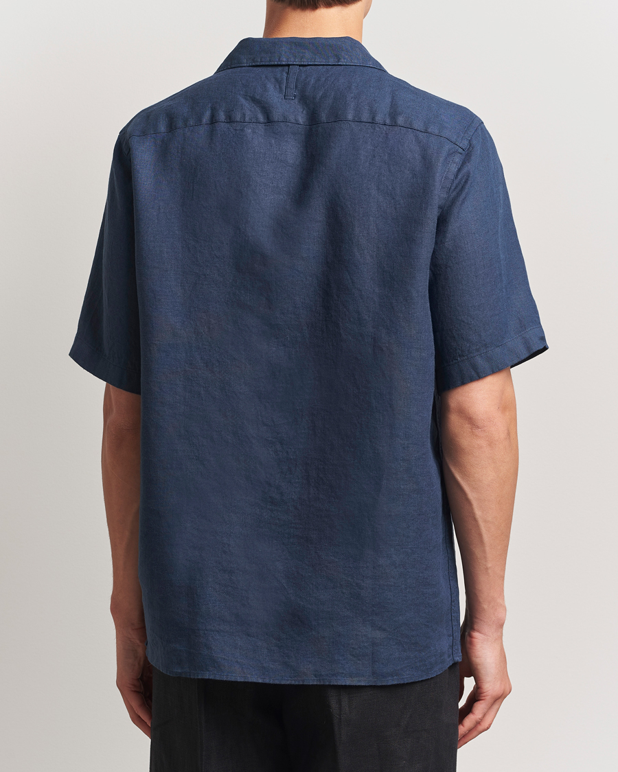 Uomini | Camicie | NN07 | Julio Linen Resort Shirt Navy Blue