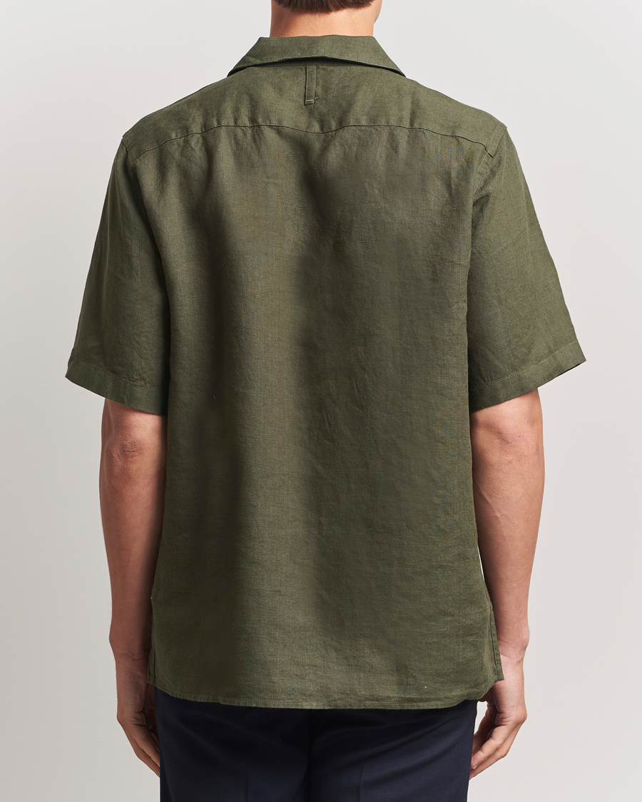 Uomini | Camicie | NN07 | Julio Linen Resort Shirt Croc Green