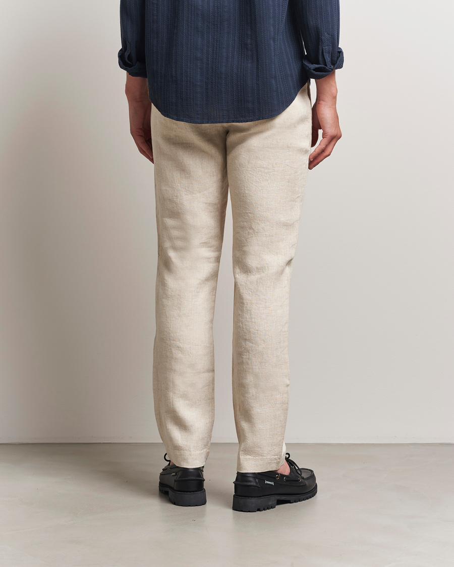 Uomini | Pantaloni | NN07 | Theo Linen Trousers Oat