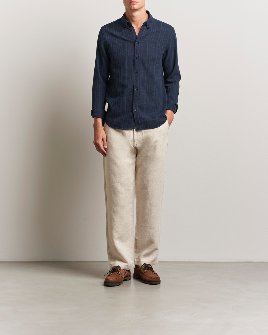Uomini | Pantaloni | NN07 | Aden Regular Fit Linen Chinos Oat