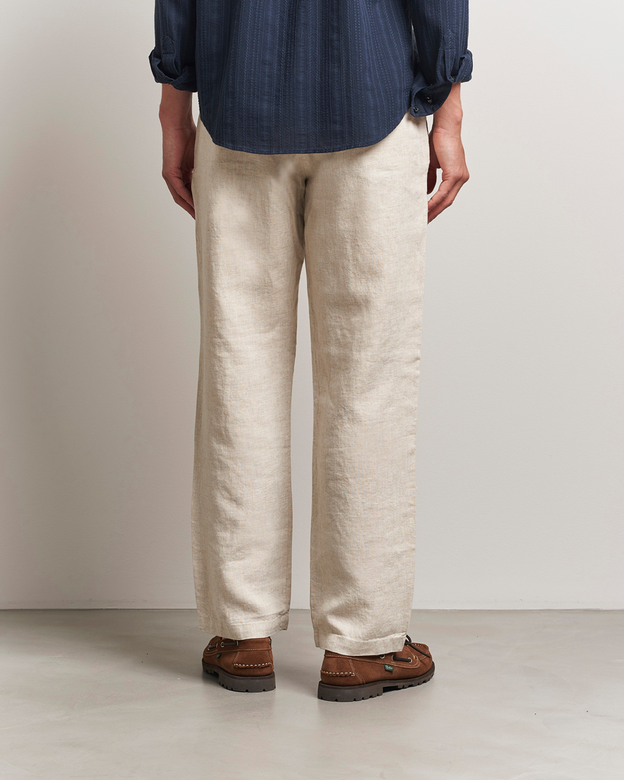 Uomini | Pantaloni | NN07 | Aden Regular Fit Linen Chinos Oat