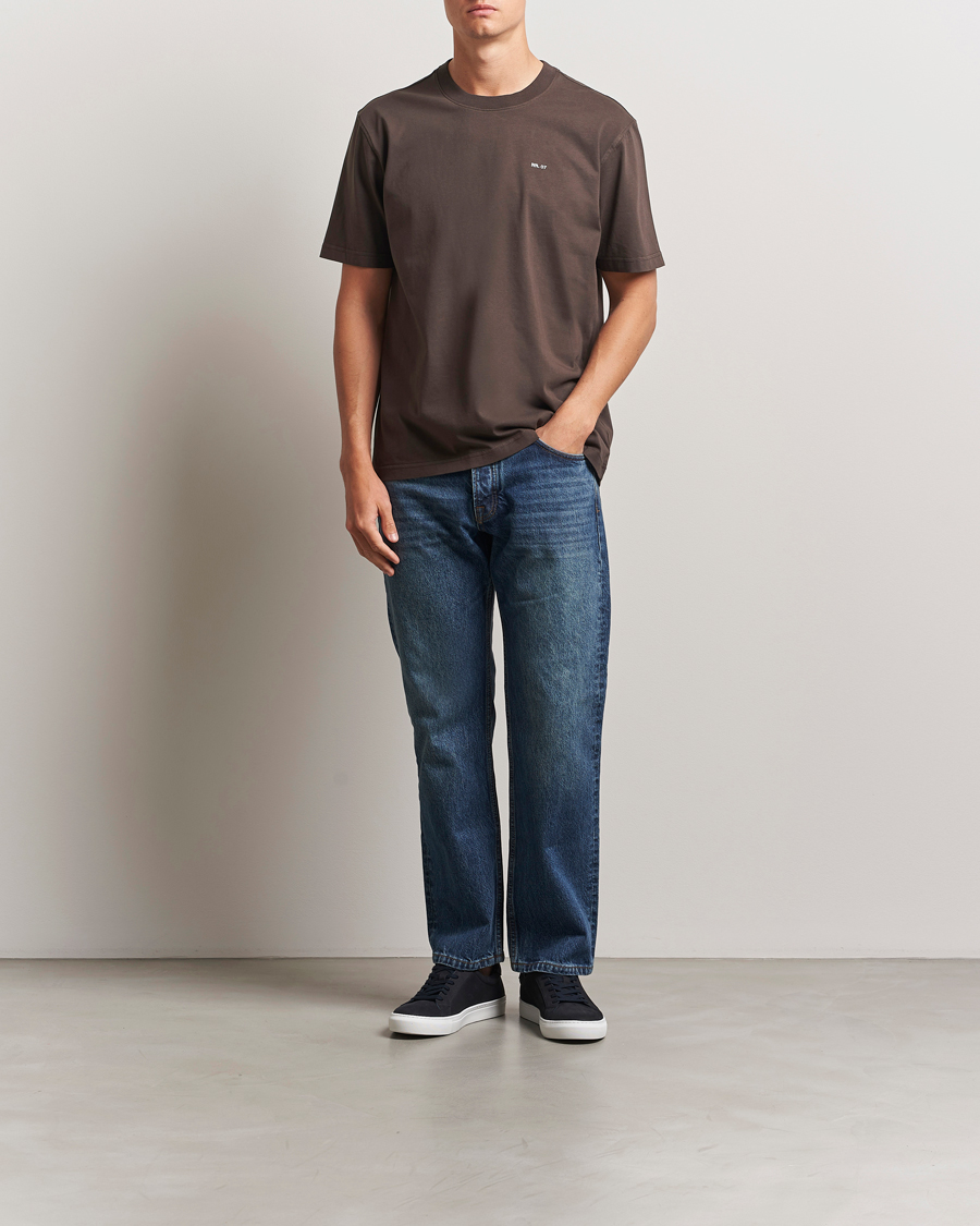 Uomini | T-shirt | NN07 | Adam Logo Crew Neck T-Shirt Coffee