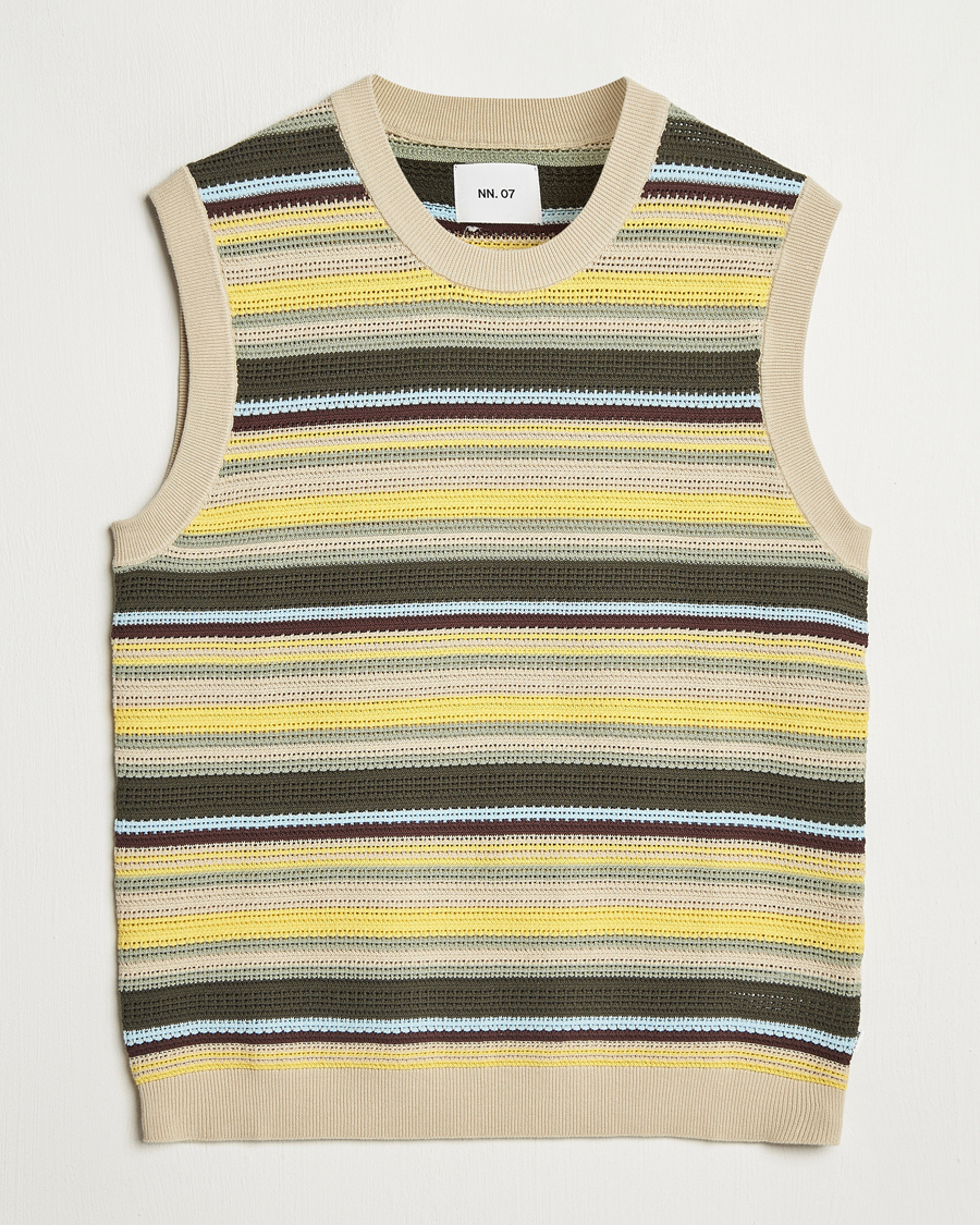 Uomini | Maglieria | NN07 | Huxley Knitted Striped Vest Multi