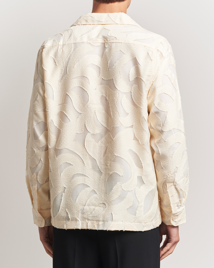 Uomini | Camicie | NN07 | Hank Fil-Coupé Jacquard Overshirt Off White