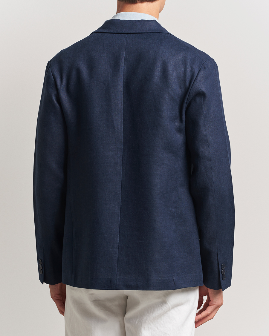 Uomini | Blazers | NN07 | Timo Linen Blazer Navy Blue