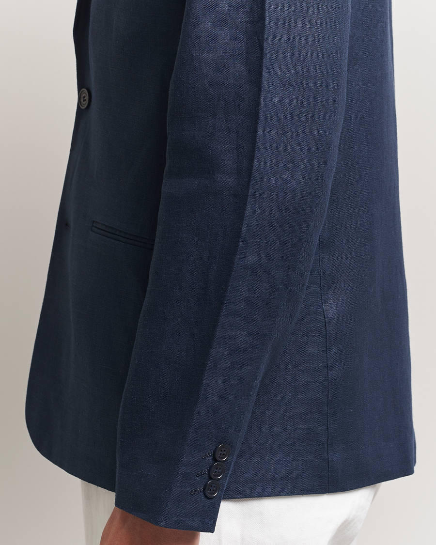 Uomini | Blazers | NN07 | Timo Linen Blazer Navy Blue