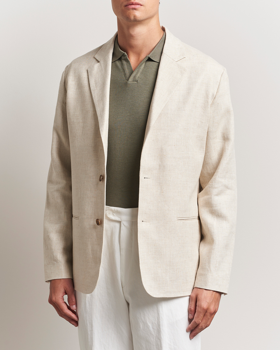 Uomini | Blazers | NN07 | Timo Linen Blazer Oat