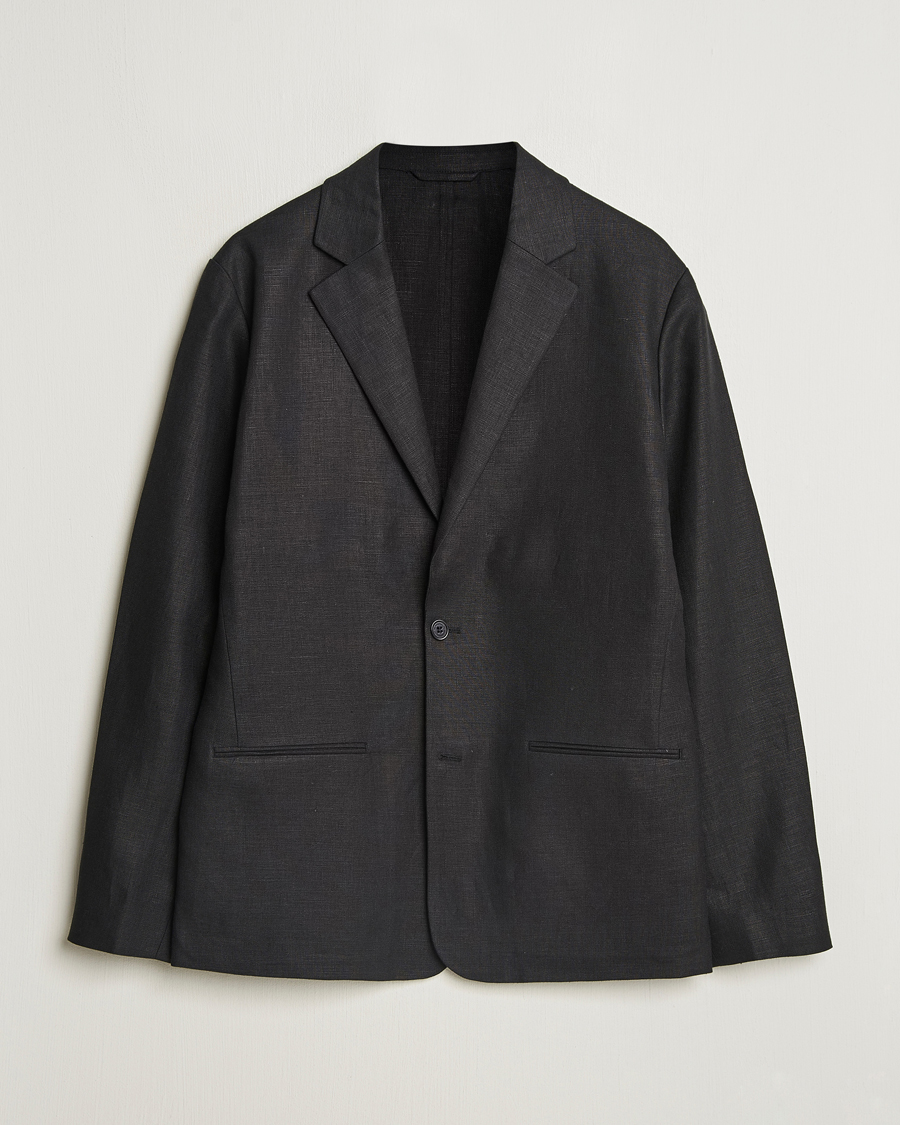 Uomini | Blazers | NN07 | Timo Linen Blazer Black