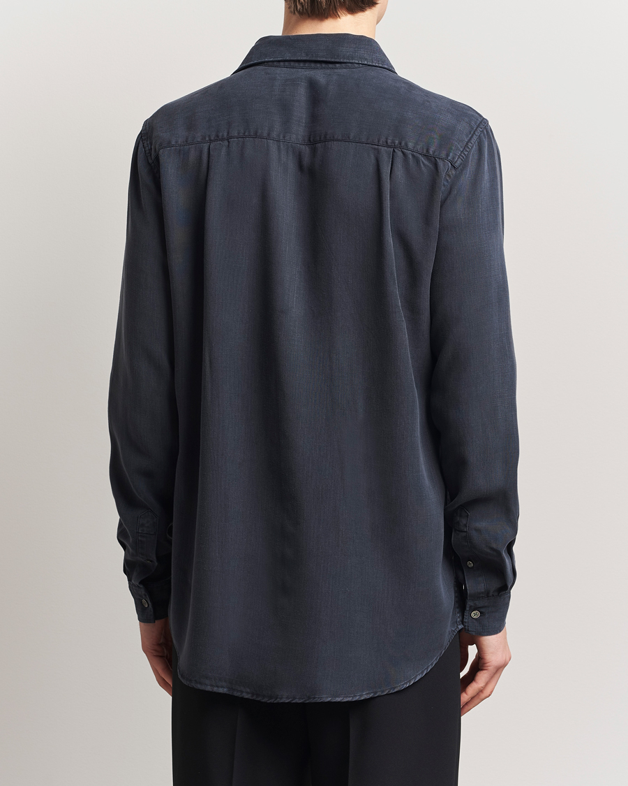 Uomini | Camicie | A Day's March | Daintree Lyocell Shirt Navy
