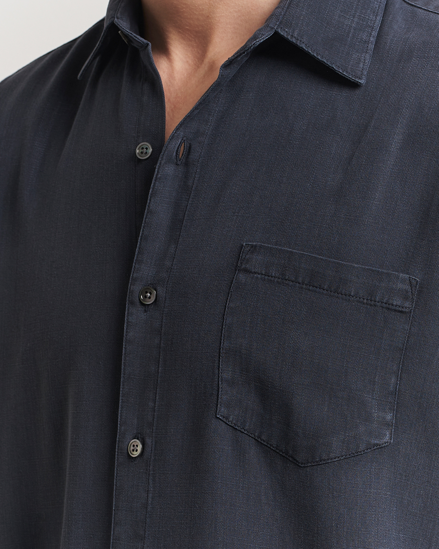 Uomini | Camicie | A Day's March | Daintree Lyocell Shirt Navy