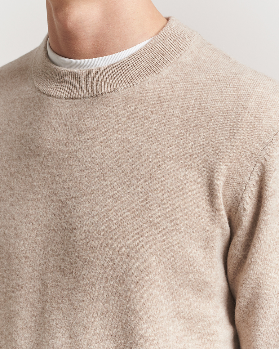 Uomini | Maglieria | A Day's March | Marlow Cashmere Blend Sweater Sand